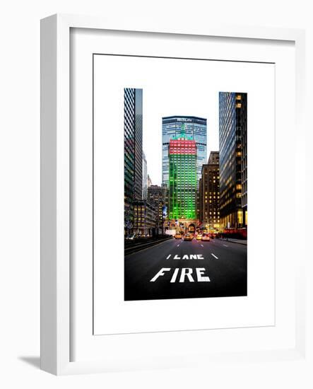 The Metlife Building Towers over Grand Central Terminal at Nightfall-Philippe Hugonnard-Framed Art Print