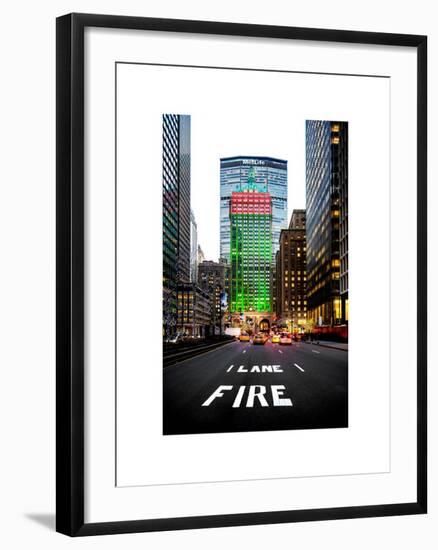 The Metlife Building Towers over Grand Central Terminal at Nightfall-Philippe Hugonnard-Framed Art Print