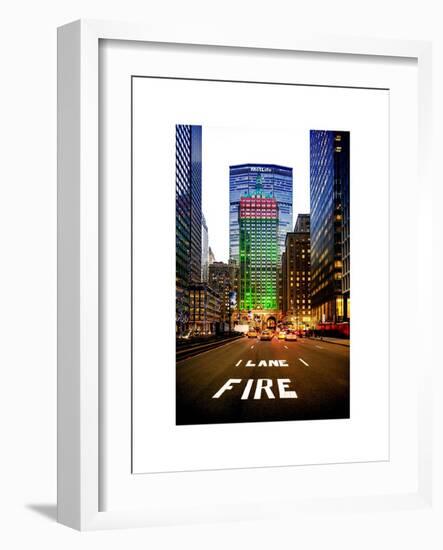 The Metlife Building Towers over Grand Central Terminal at Nightfall-Philippe Hugonnard-Framed Art Print