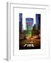 The Metlife Building Towers over Grand Central Terminal at Nightfall-Philippe Hugonnard-Framed Art Print