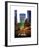 The Metlife Building Towers over Grand Central Terminal at Nightfall-Philippe Hugonnard-Framed Art Print