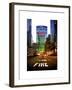 The Metlife Building Towers over Grand Central Terminal at Nightfall-Philippe Hugonnard-Framed Art Print