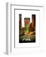 The Metlife Building Towers over Grand Central Terminal at Nightfall-Philippe Hugonnard-Framed Art Print