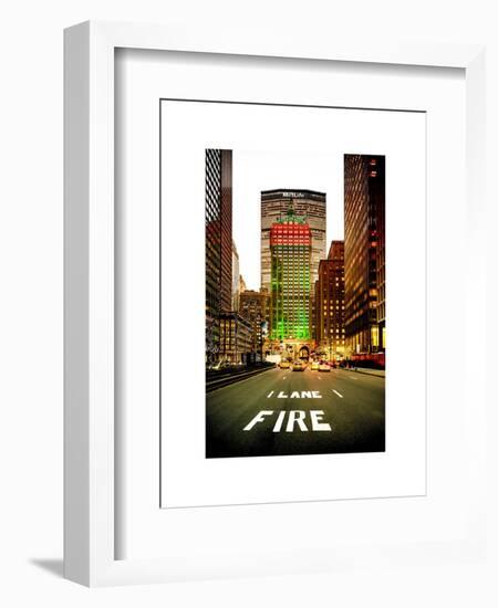 The Metlife Building Towers over Grand Central Terminal at Nightfall-Philippe Hugonnard-Framed Art Print