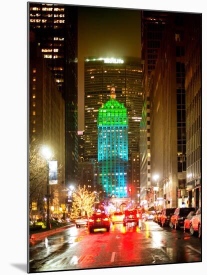 The Metlife Building Towers over Grand Central Terminal by Night-Philippe Hugonnard-Mounted Photographic Print