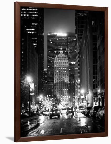 The Metlife Building Towers over Grand Central Terminal by Night-Philippe Hugonnard-Framed Photographic Print