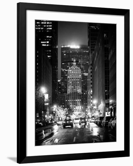 The Metlife Building Towers over Grand Central Terminal by Night-Philippe Hugonnard-Framed Photographic Print