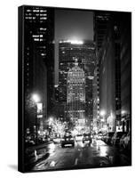 The Metlife Building Towers over Grand Central Terminal by Night-Philippe Hugonnard-Framed Stretched Canvas