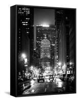 The Metlife Building Towers over Grand Central Terminal by Night-Philippe Hugonnard-Framed Stretched Canvas