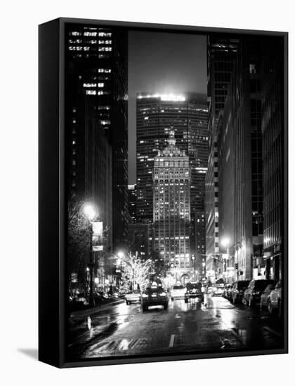 The Metlife Building Towers over Grand Central Terminal by Night-Philippe Hugonnard-Framed Stretched Canvas
