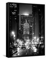 The Metlife Building Towers over Grand Central Terminal by Night-Philippe Hugonnard-Framed Stretched Canvas