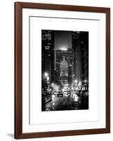 The Metlife Building Towers over Grand Central Terminal by Night-Philippe Hugonnard-Framed Art Print