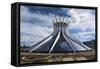 The Metropolitan Cathedral of Brasilia, UNESCO World Heritage Site, Brazil, South America-Michael Runkel-Framed Stretched Canvas
