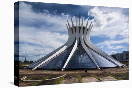 The Metropolitan Cathedral of Brasilia, UNESCO World Heritage Site, Brazil, South America-Michael Runkel-Stretched Canvas