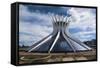 The Metropolitan Cathedral of Brasilia, UNESCO World Heritage Site, Brazil, South America-Michael Runkel-Framed Stretched Canvas