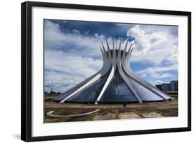 The Metropolitan Cathedral of Brasilia, UNESCO World Heritage Site, Brazil, South America-Michael Runkel-Framed Photographic Print