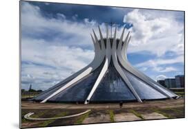 The Metropolitan Cathedral of Brasilia, UNESCO World Heritage Site, Brazil, South America-Michael Runkel-Mounted Photographic Print