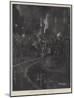 The Metropolitan Fire Brigade at Work, Connecting the Hose-null-Mounted Giclee Print