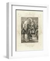 The Metropolitan Germanos Raising the Banner of Freedom (From the Album of Greek Herois)-Peter Von Hess-Framed Giclee Print