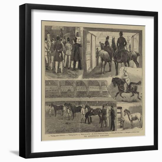 The Metropolitan Horse-Show-Alfred Chantrey Corbould-Framed Giclee Print