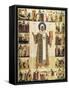 The Metropolitan Peter of Moscow with Scenes from His Life, 1480s-Dionysius-Framed Stretched Canvas