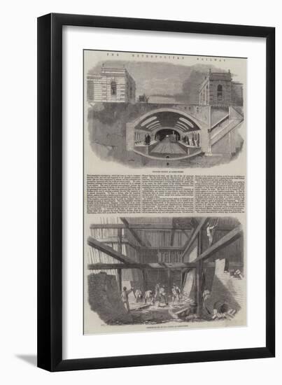 The Metropolitan Railway-null-Framed Premium Giclee Print