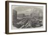 The Metropolitan (Underground) Railway, Works in Progress at King'S-Cross-Percy William Justyne-Framed Giclee Print