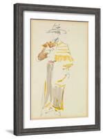 The Mexican, 1862 (W/C on Paper)-Edouard Manet-Framed Giclee Print