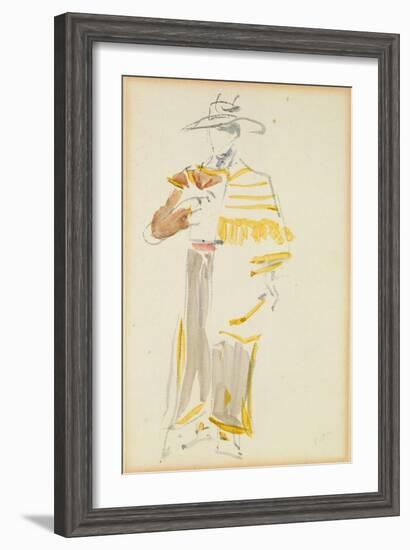 The Mexican, 1862 (W/C on Paper)-Edouard Manet-Framed Giclee Print