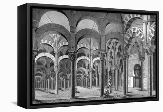 The Mezquita, Córdoba, Spain, 1849-A Bisson-Framed Stretched Canvas