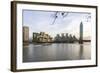 The Mi5 Building, St. George's Tower, Vauxhall Bridge and the River Thames, London, England-Howard Kingsnorth-Framed Photographic Print