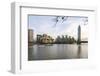 The Mi5 Building, St. George's Tower, Vauxhall Bridge and the River Thames, London, England-Howard Kingsnorth-Framed Photographic Print