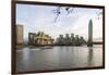 The Mi5 Building, St. George's Tower, Vauxhall Bridge and the River Thames, London, England-Howard Kingsnorth-Framed Photographic Print