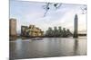 The Mi5 Building, St. George's Tower, Vauxhall Bridge and the River Thames, London, England-Howard Kingsnorth-Mounted Premium Photographic Print