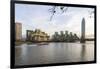 The Mi5 Building, St. George's Tower, Vauxhall Bridge and the River Thames, London, England-Howard Kingsnorth-Framed Premium Photographic Print