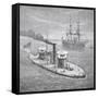 The Miantonoma, Twin- Turret Armoured Monitor Launched 1863-null-Framed Stretched Canvas