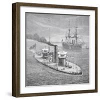 The Miantonoma, Twin- Turret Armoured Monitor Launched 1863-null-Framed Giclee Print