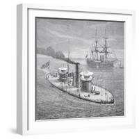The Miantonoma, Twin- Turret Armoured Monitor Launched 1863-null-Framed Giclee Print