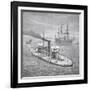 The Miantonoma, Twin- Turret Armoured Monitor Launched 1863-null-Framed Giclee Print