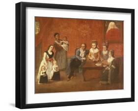 The Michiel Family, Ca 1780-Pietro Longhi-Framed Giclee Print