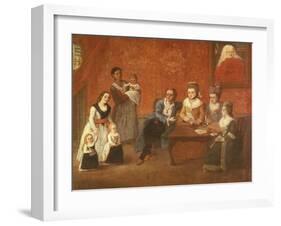 The Michiel Family, Ca 1780-Pietro Longhi-Framed Giclee Print