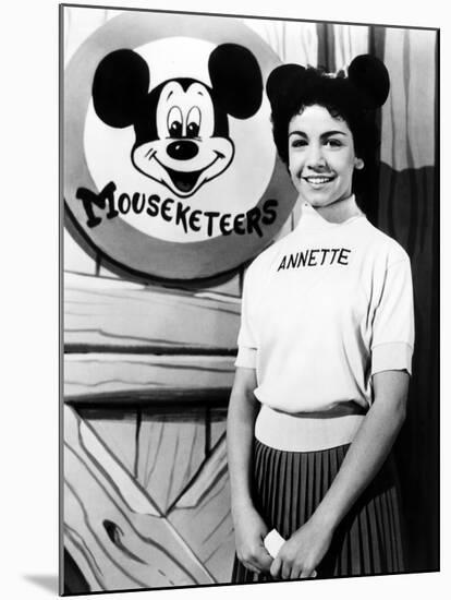 The Mickey Mouse Club, Annette Funicello, 1955-59-null-Mounted Photo