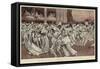 The Mid-Lent Festival at Nice, the White Ball at the Casino-null-Framed Stretched Canvas