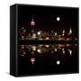 The Mid-Town Manhattan Skyline-Gary718-Framed Stretched Canvas