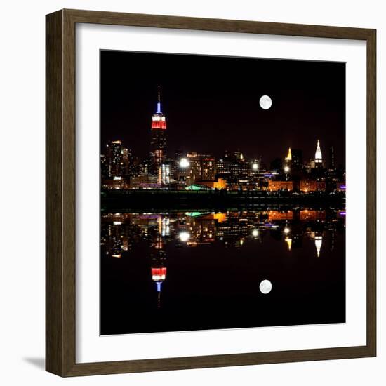 The Mid-Town Manhattan Skyline-Gary718-Framed Photographic Print