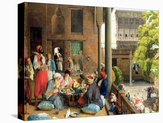 The Midday Meal, Cairo, 1875-John Frederick Lewis-Stretched Canvas