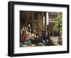 The Midday Meal, Cairo, Egypt-John Frederick Lewis-Framed Premium Giclee Print