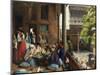 The Midday Meal, Cairo, Egypt-John Frederick Lewis-Mounted Premium Giclee Print