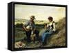 The Midday Repast-Julien Dupre-Framed Stretched Canvas