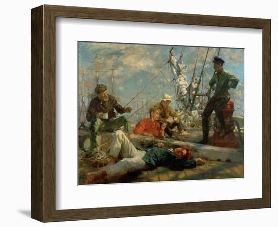 The Midday Rest, 1906-Henry Scott Tuke-Framed Giclee Print